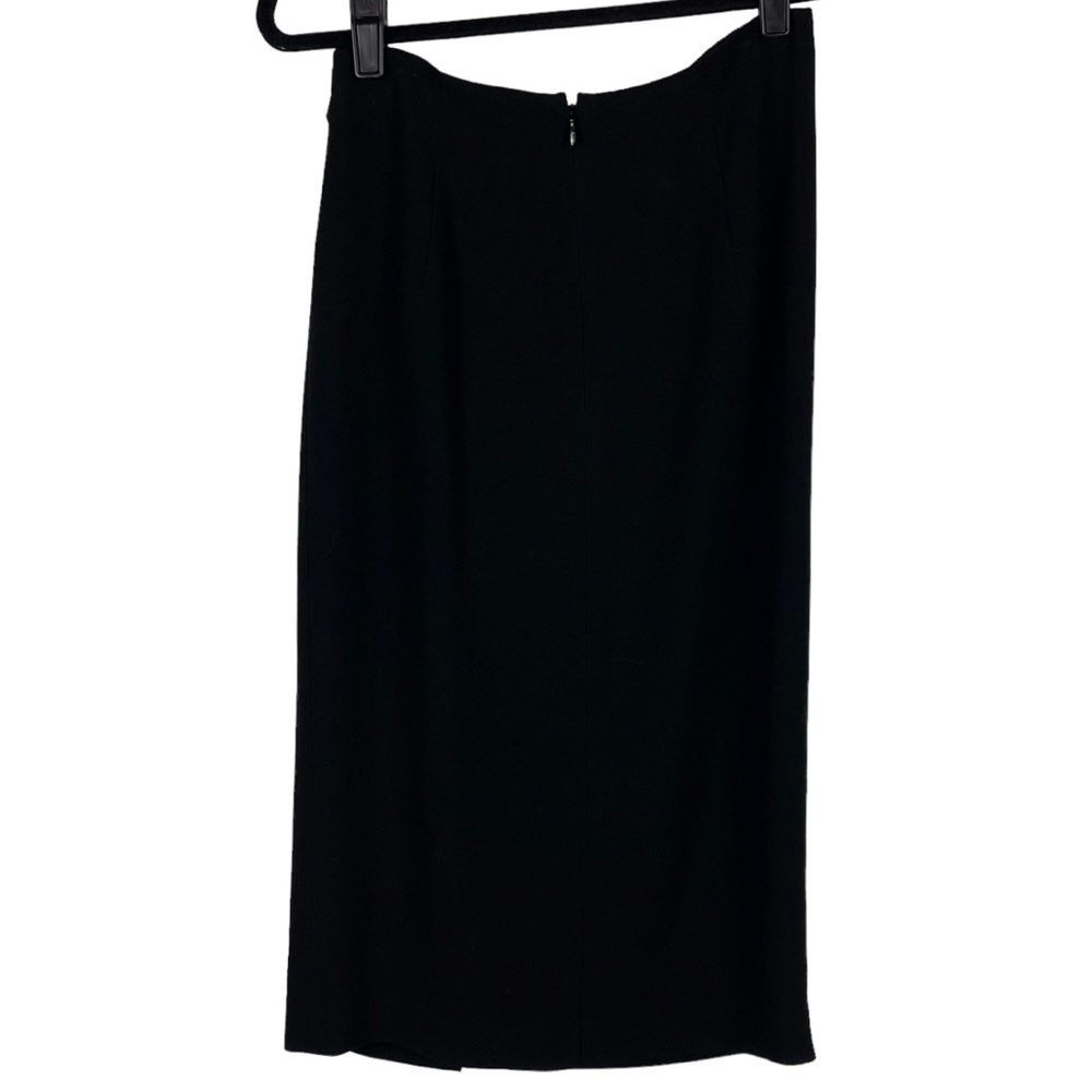 BURBERRY LONDON WRAP STYLE SLIT GATHERED HIP SKIRT - Picture 4 of 14